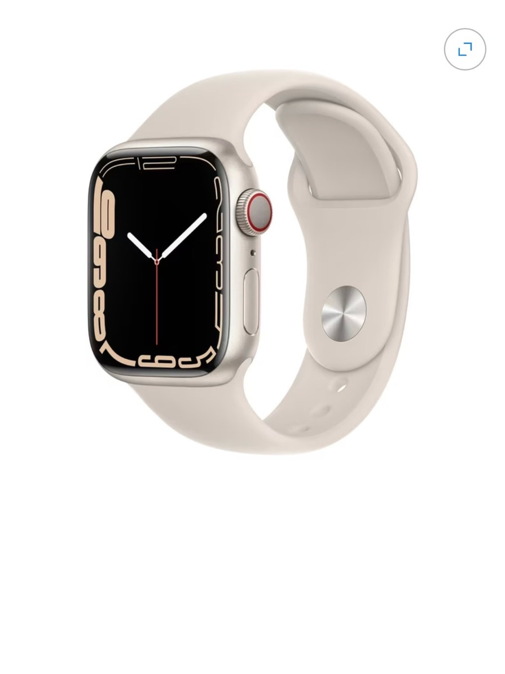 Apple Watch Series 8 cellular + gps - Silver starlight with Cream Sport Band